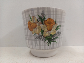 Frankton gele bloemen 2 bloempotten / Frankton yellow flowers 2 planters