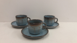Kop en schotel Huizen keramiek / Cup and Saucer Huizen ceramics