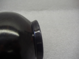 Zwart setje met krul 10 en 11 cm. Erica / Black set with a curl 3.9 and 4.3 inch. Erica