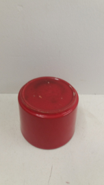 Rode bloempot in nummer 2119 maat 2 / Red planter in number 2119 size 2