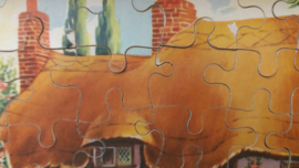 Wooden Jigsaw puzzel landhuis / Wooden Jigsaw puzzle country house
