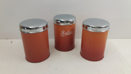 Voorraadbussen koffie-thee-suiker Brabantia / Supply cans coffee-tea-sugar