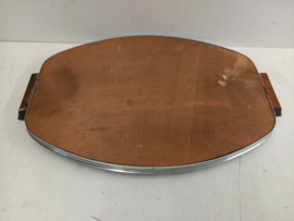 Teak dienblad 42 cm. / Teak tray 16.53 inch