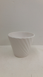 Bloempot in wit nummer 2025-1/2 Erica / Planter in white number 2025-1/2 Erica