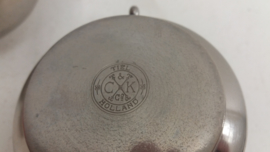 Theesetje CK edeltin Tiel Holland / Tea set CK noble tin Tiel Holland