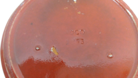 Rode bloempot in nummer 2119 maat 2 / Red planter in number 2119 size 2