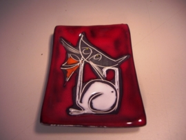 2 kleine schaaltjes van Italy 8 cm. / 2 little plates by Italy 3.1 inch