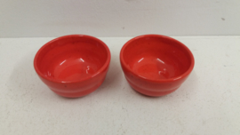 Setje paarse schaaltjes 7.5 cm. / Set purple bowls 2.9 inch.