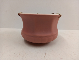 Hangpot in roze keramiek / Hanging planter in pink ceramics