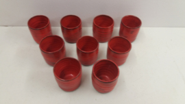 Potterie de Graaf beker rood  / Pottery de Graaf mug red