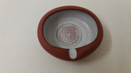 Bruin asbakje met naam Ootmarsum / Brown ashtray with name Ootmarsum