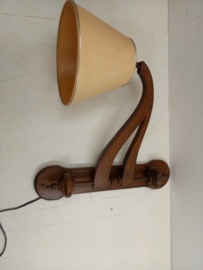 Schaarlamp met mooie houten afwerking / Scissor lamp with lovely wood finish
