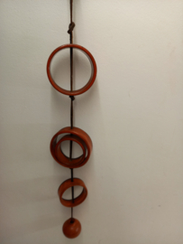 Keramiek hanger rood oranje  / Ceramic pendant red orange