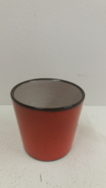 Set Oranje kan met 6 bekers  / Set orange jug with 6 cups