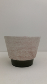 Bloempotten grove structuur groen nr. 2117 / Planters with coarse relief  nr. 2117