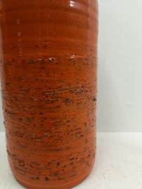 Zware oranje vaas van Speck potterie?  / Heavy orange vase by Speck pottery?