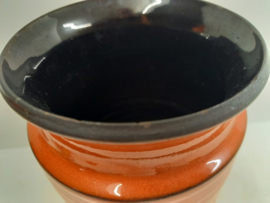 Zware oranje vaas van Speck potterie?  / Heavy orange vase by Speck pottery?