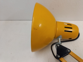 Gele retro schaarlamp 75 cm. / Yellow retro scissor lamp 29.52 inch.