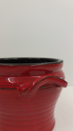 Speck Rood met oortjes 10.5 x 15 cm. / Red with little handles 4.1 x 5.9 inch.