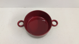 Metallic en rood  soepkom 11 cm. / Metallic and red soup bowl 4.3 inch.