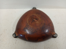 Koperen asbak met hertje / Copper ashtray with deer