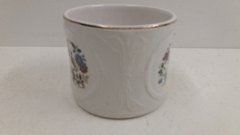 Frankton bloempot met vogels en bloemen / Planter with birds and flowers