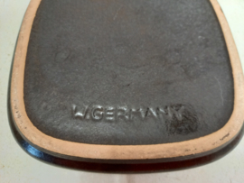 Scheurich 139-14 Asbak in bruin met rood / 139-14 ashtray in brown with red