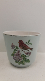 Mooie pot van Frankton met bloemen /  Beautiful pot from Frankton with flowers