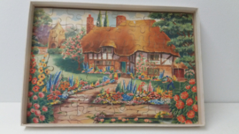 Wooden Jigsaw puzzel landhuis / Wooden Jigsaw puzzle country house
