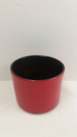 Rode bloempot in nummer 2119 maat 2 / Red planter in number 2119 size 2