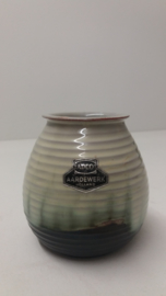Adco klein ribbel vaasje 1016 10 cm. / Adco small ribbed vase 1016 3.9 inch.