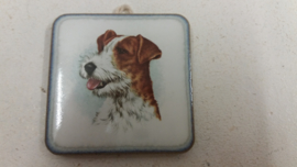 Lief honden tegeltje 6 centimeter / Sweet dog tile 2.3 inch