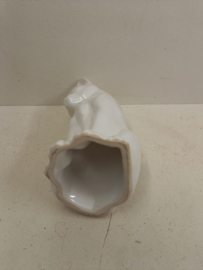 Witte poes 21 centimeter. / White pussycat 8.26 inch.