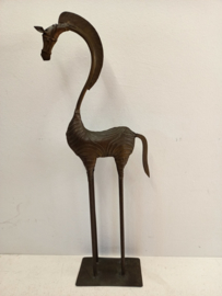 2 koperen paarden 69.5 cm. / 2 copper horses 27.36 inch.