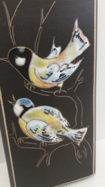 Ruscha wandbord met vogels  / Ruscha wall plate with birds
