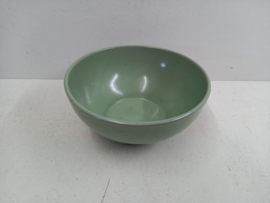 Bloempot in groen met ribbel nr. 392-4 /  Planter in green with ribs nr. 392-4