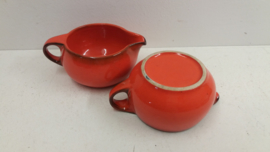 Oranje servies, 26 delig / Orange service, 26 pieces