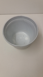 Bloempot in wit ribbel nummer 2045-2 Erica / Planter in white rib number 2045-2 Erica