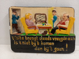 2 Spreukentegeltjes  " In een huwelijk " / " Visite brengt "