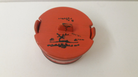 Set oranje items met hertjes 8x / Set orange items with deer 8x