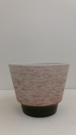 Bloempotten grove structuur groen nr. 2117 / Planters with coarse relief  nr. 2117