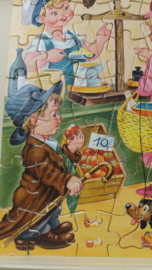 Simplex Jig-saw puzzel Michaëlis spelende kinderen 26 x 27.5 cm.