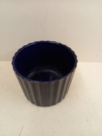 Bloempot in blauw nr. 413 / Planter in blue nr. 413