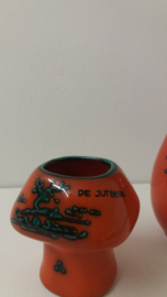 Set oranje items met hertjes 8x / Set orange items with deer 8x