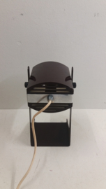 Retro bruine bureau lamp / Retro brown desk lamp