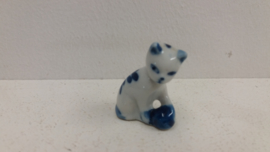 5 poesjes in Delfts blauw / 5 kittens in Delfts Bleu