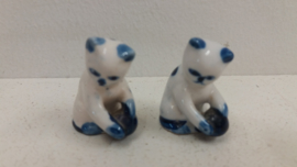 5 poesjes in Delfts blauw / 5 kittens in Delfts Bleu