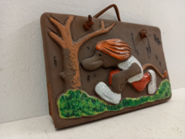 Tegel rennend mannetje om op te hangen / Tile running man to hang