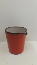 Set Oranje kan met 6 bekers  / Set orange jug with 6 cups