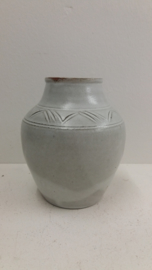 Ravelli Grijze vaas 15 cm. / Ravelli gray vase 5.9 inch.